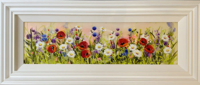 Wildflower Meadow (10X35) Original Painting By Rozanne Bell