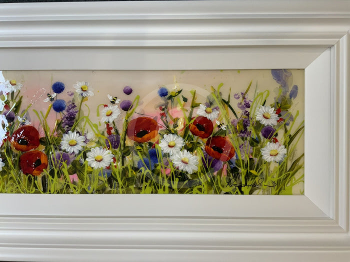 Wildflower Meadow (10X35) Original Painting By Rozanne Bell