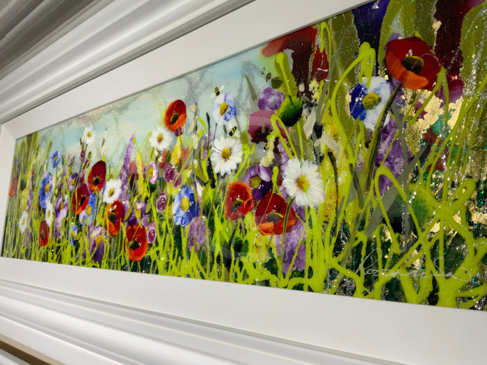 Wildflower Summer (10X35) Original Painting By Rozanne Bell