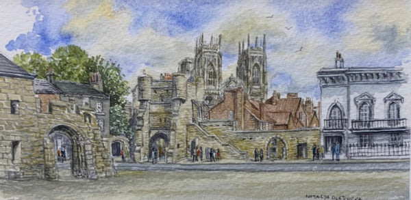 York Minster & Bootham Bar - Natalja Olejnicka ORIGINAL WATERCOLOUR