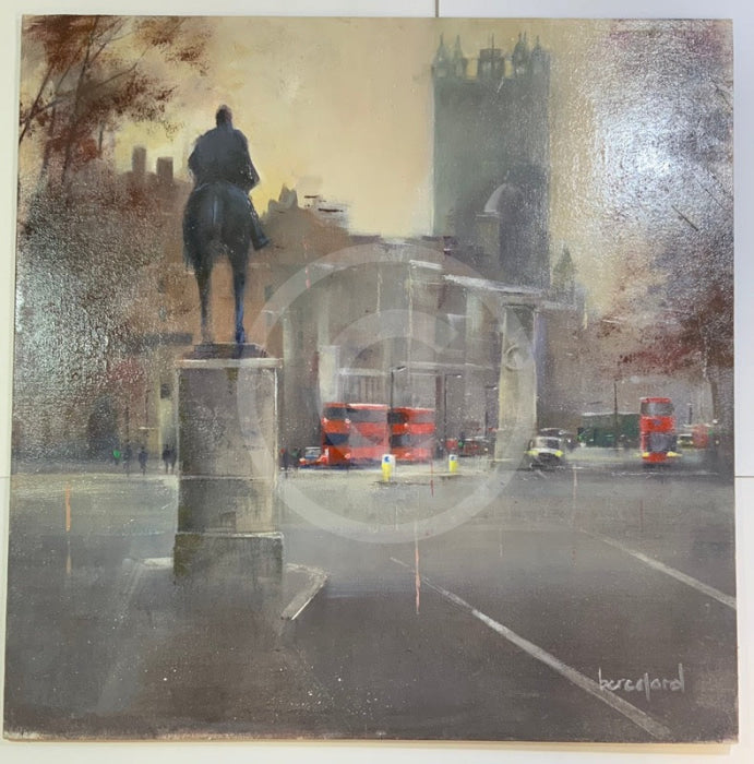 London Buses ORIGINAL PAINTING by Mark Beresford