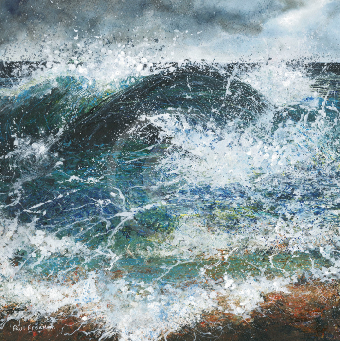 The Angry Sea Miniature Giclee Print By Paul Freeman Art Print