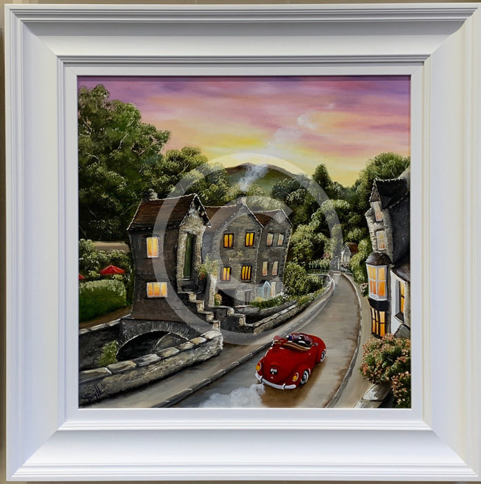 The Bridge House ORIGINAL by Caroline Deighton Framed