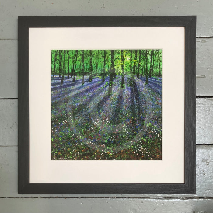 The Colour Of The Woodland Giclee Print By Paul Freeman Framed Large Linear Black (C) Art Print