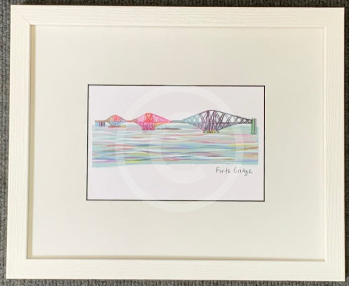 The Forth Bridge Print by Ilona Drew