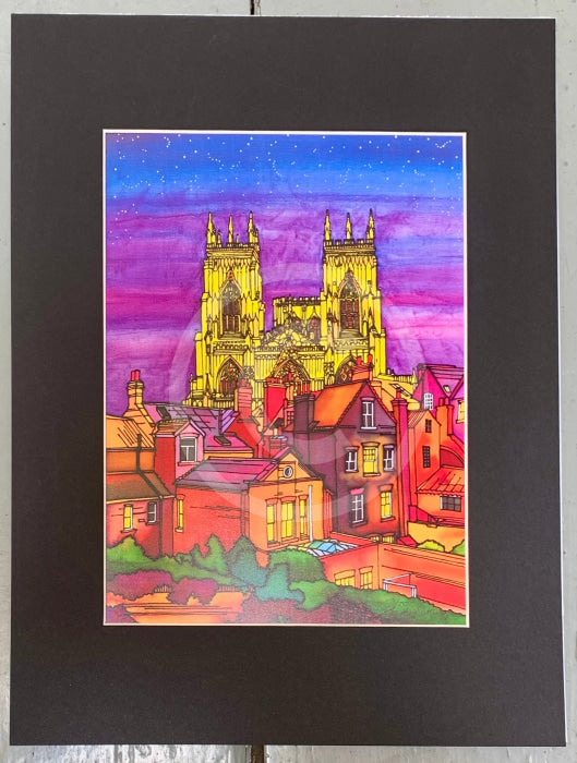 The Jewel of York Limited Edition Print by Jonathan Williams black mount