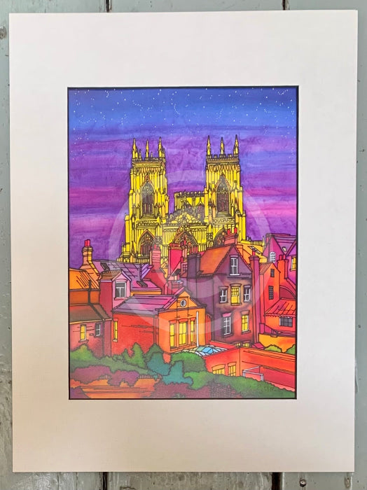 The Jewel of York Limited Edition Print by Jonathan Williams white mount