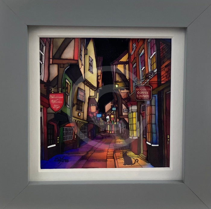 The Shambles Miniature 3D Frame By Jonathan Williams Grey