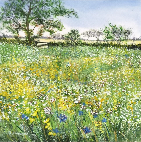 Wildflower Meadow Miniature GICLEE PRINT by Paul Freeman