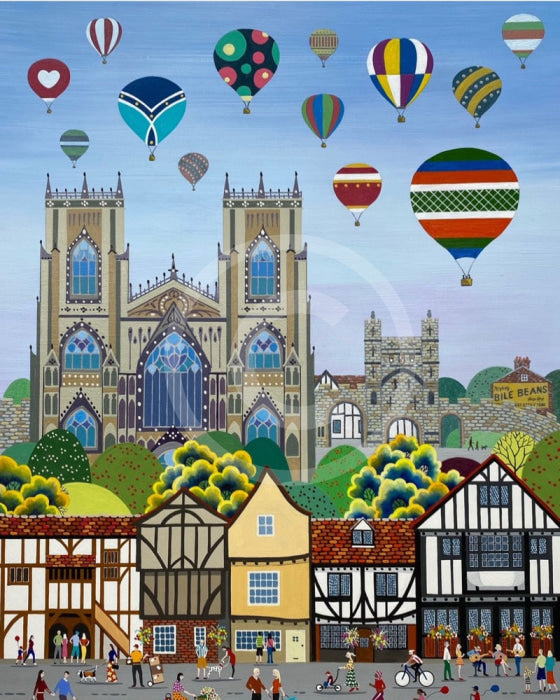 York Balloon Fiesta Print by Linda Mellin