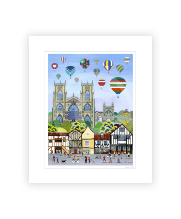 York Balloon Fiesta by Linda Mellin - mounted