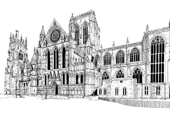 York Minster; a limited edition print from Kate Jackson