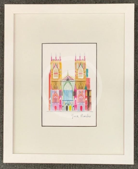 York Minster Print by Ilona Drew