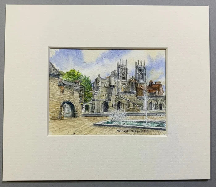 York Minster from Exhibtion Square - Natalja Olejnicka ORIGINAL WATERCOLOUR