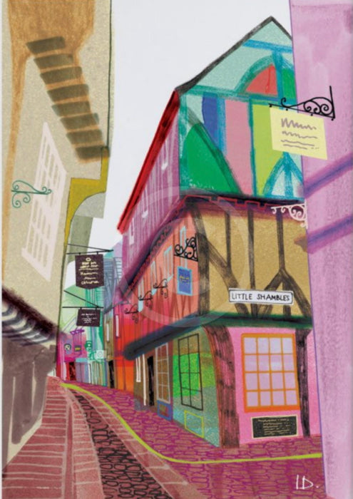 The Shambles York (Giclée) By Ilona Drew No Frame