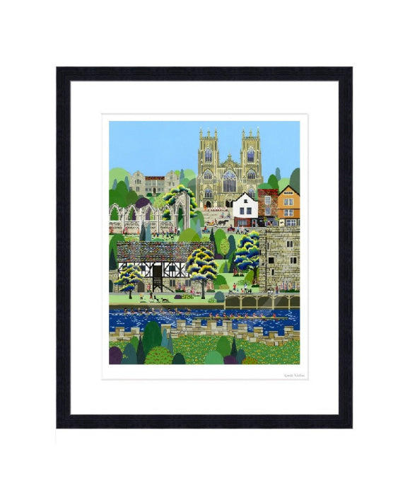 York (West Wing) by Linda Mellin BLACK FRAME 