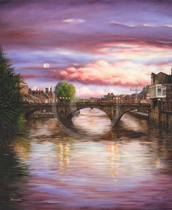 Autumn Twilight, Ouse Bridge by Mark Braithwaite