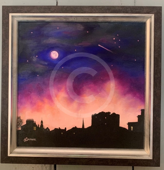 ORIGINAL Starry Night, Clifford's Tower Skyline, Cepheus by Mark Braithwaite